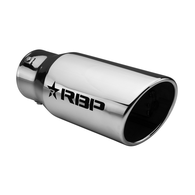RBP RBP-45125R-7 High Heat Textured Black Powder Coated Exhaust Tip 